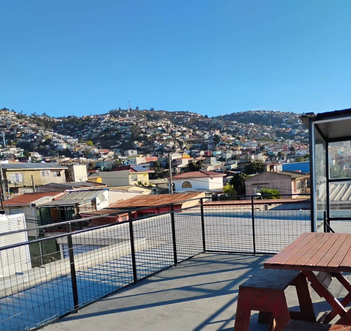 Vista a los cerros de Valparaíso