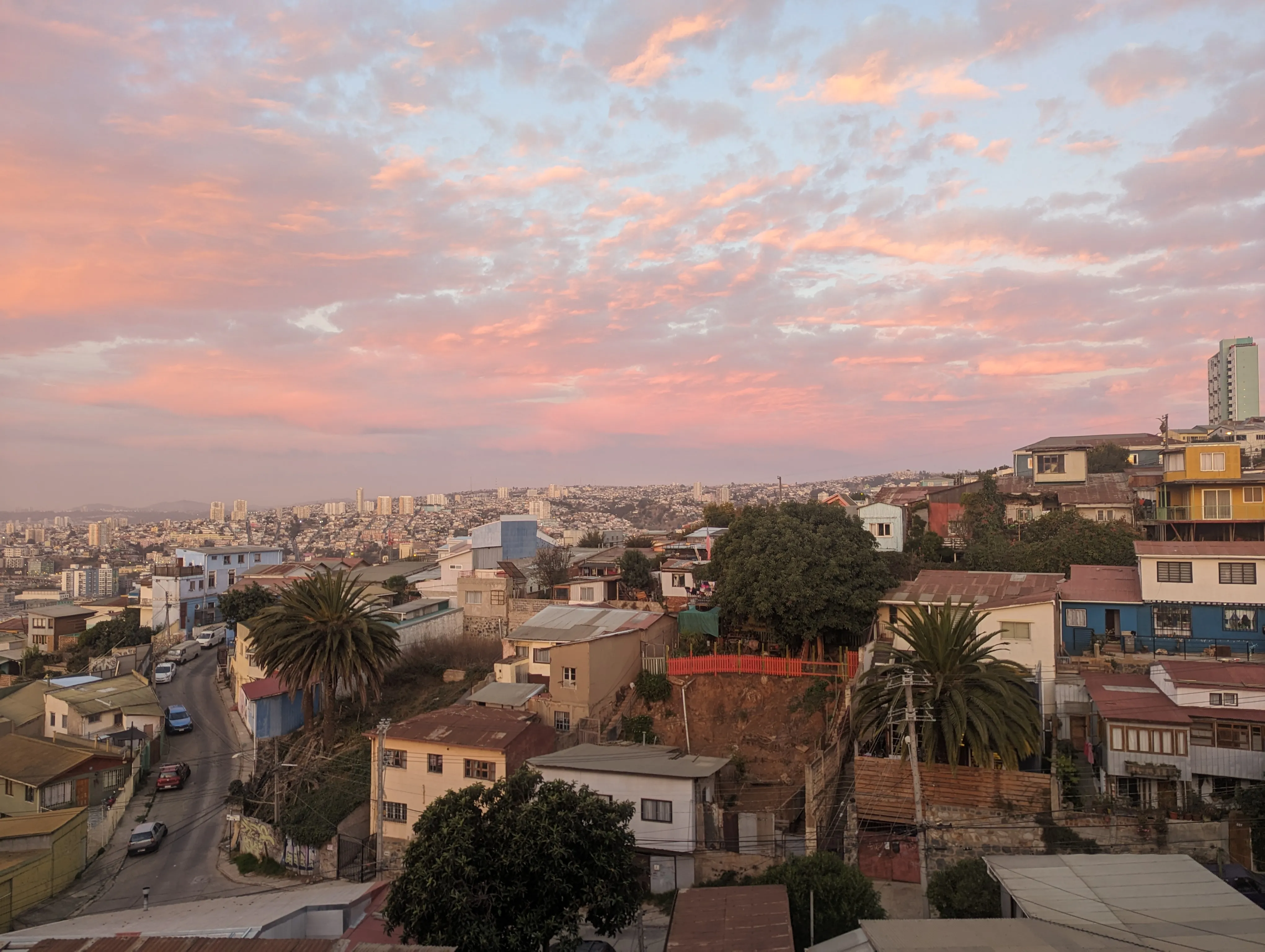 Atardecer desde la terraza