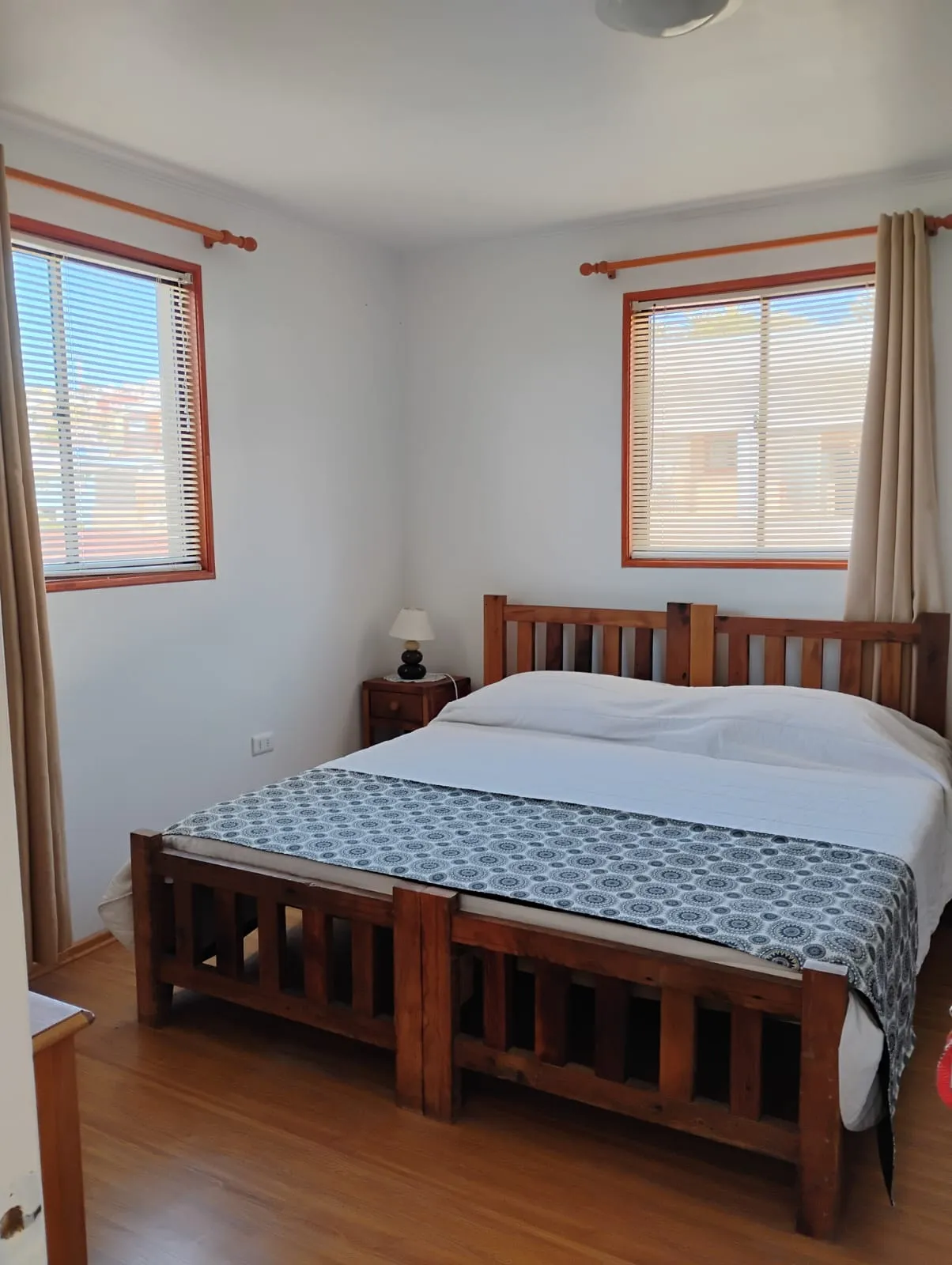 Vista con cama matrimonial